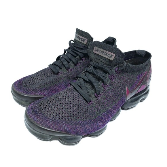 Nike Air VaporMax Mens 8.5 Flyknit 2 Night Purple Black 942842-013